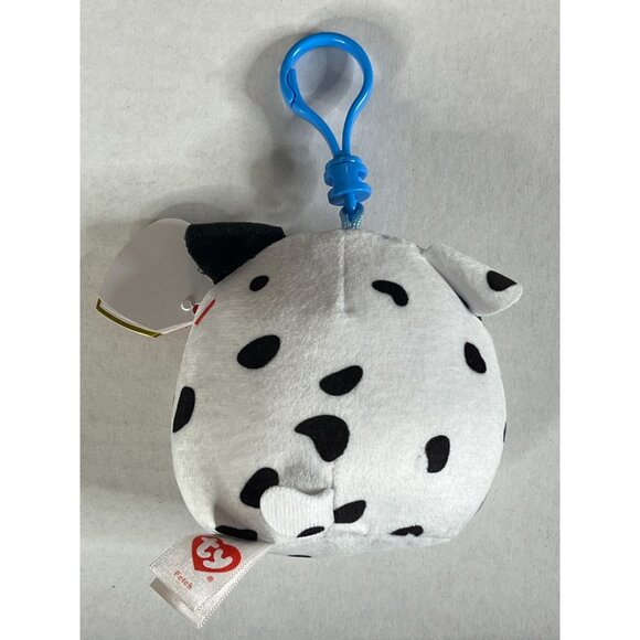 Ty Beanie Boos Cow Clip Small Plush Keychain Black White NWT - Picture 5 of 8